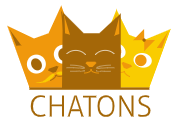 Icône les chatons, 3 dessins de chats malicieux.